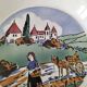 Pair of Saint Amandinoise deep dishes from the 50s