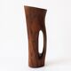 Sculptural modernist pitcher / vase made from solid monoxyle wood, Alexandr style.