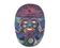 Colorful terracotta mask from Mexico, 1970s