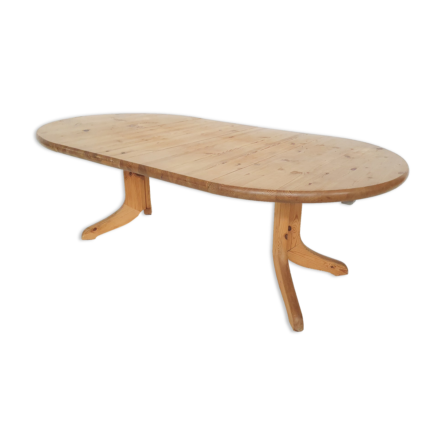 Large pinewood extendable dining table1970's
