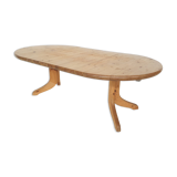 Large pinewood extendable dining table1970's