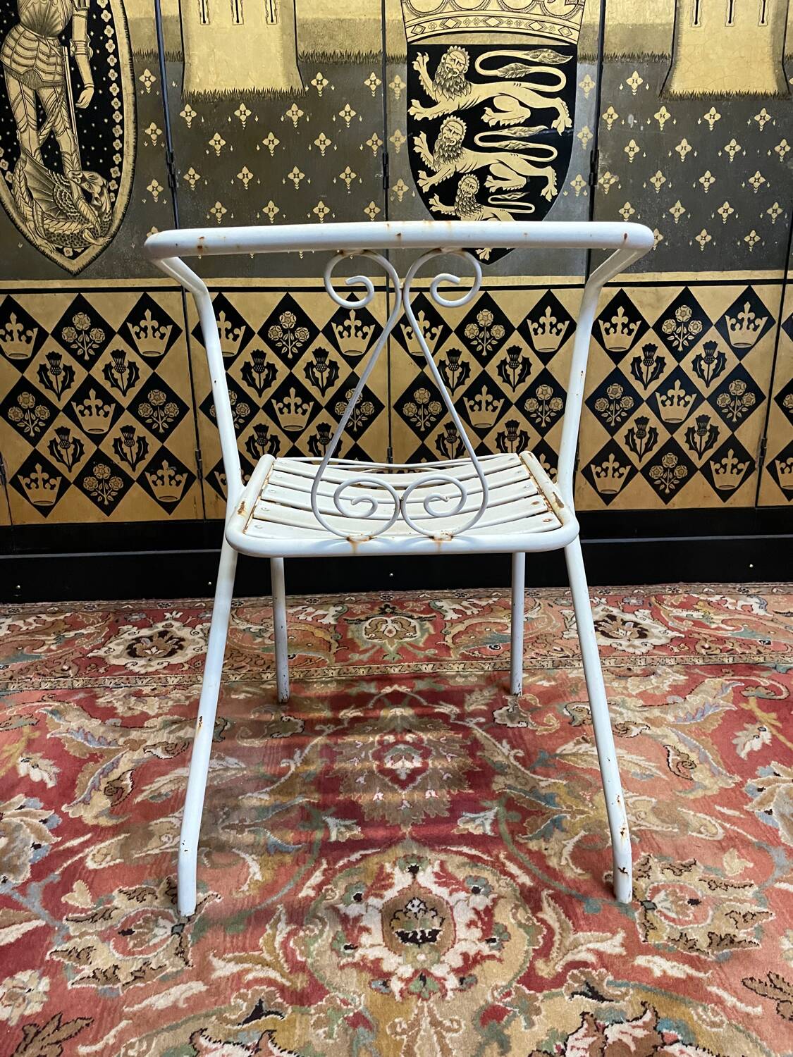 Suite of 4 garden armchairs