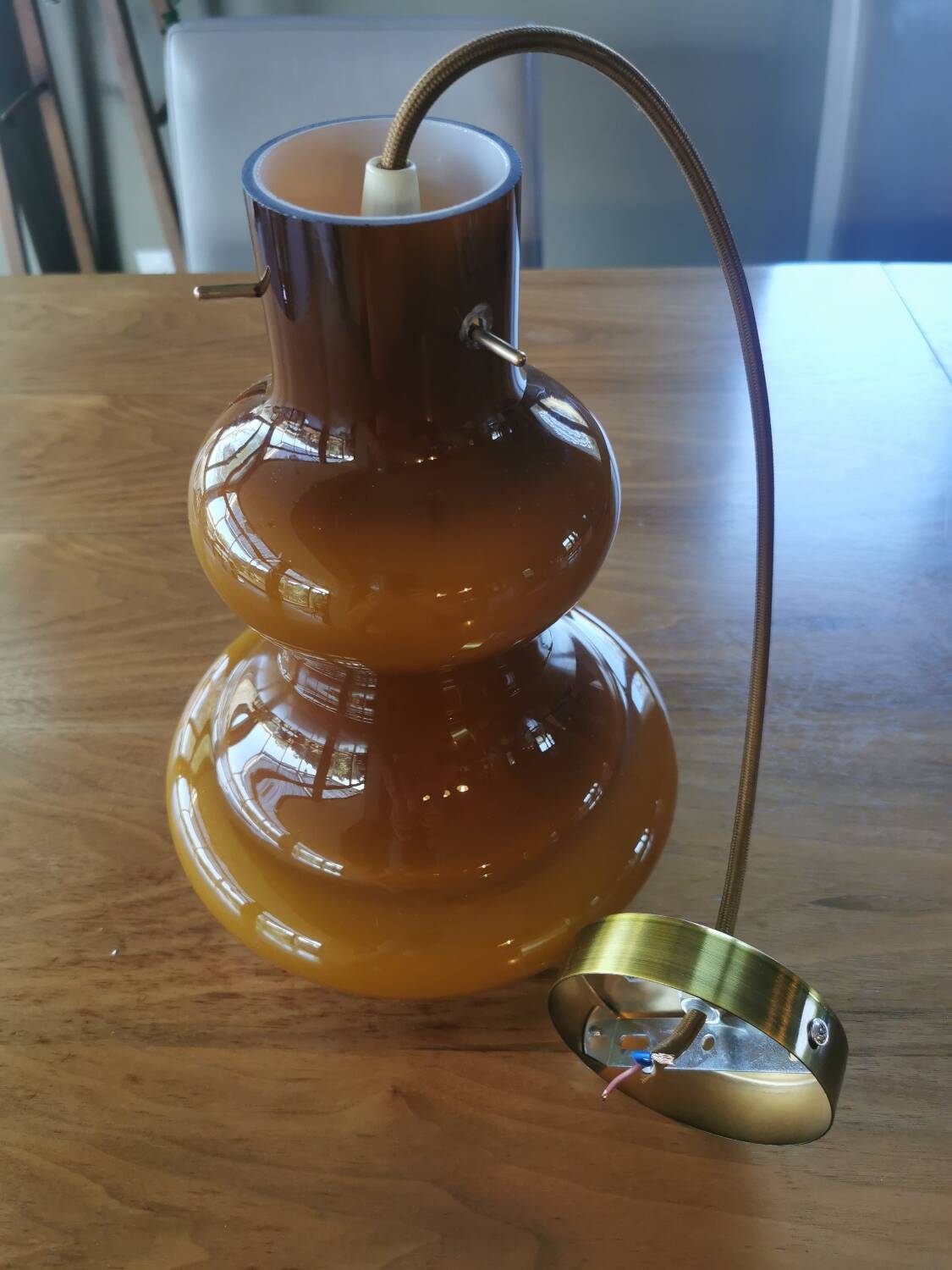 Murano glass pendant lamp Missimo Vignelli