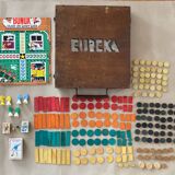 EURÊKA handcrafted games case from the early 20th century