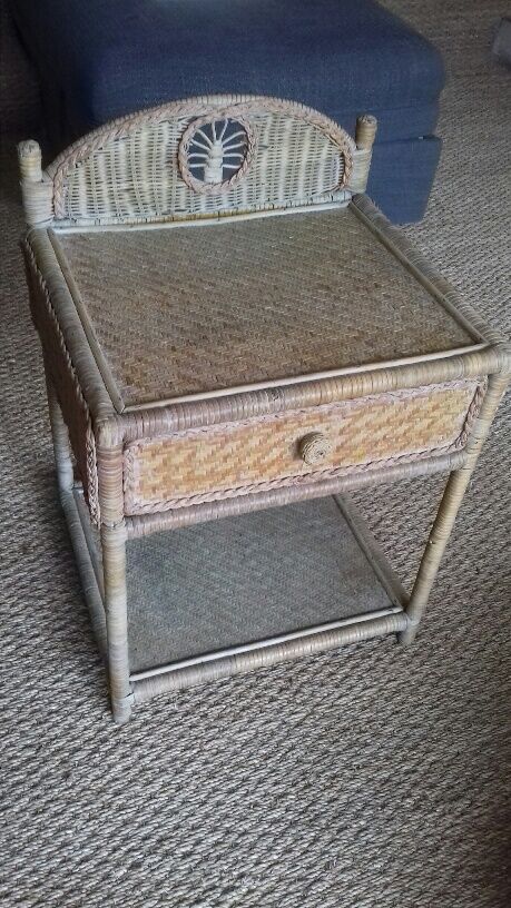 Rattan bedside furniture