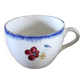 Tasse Mary Lou Fleurs bleu rouge jaune Digoin