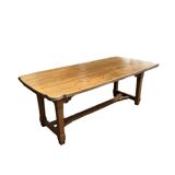 Solid oak dining table from the early 19th century