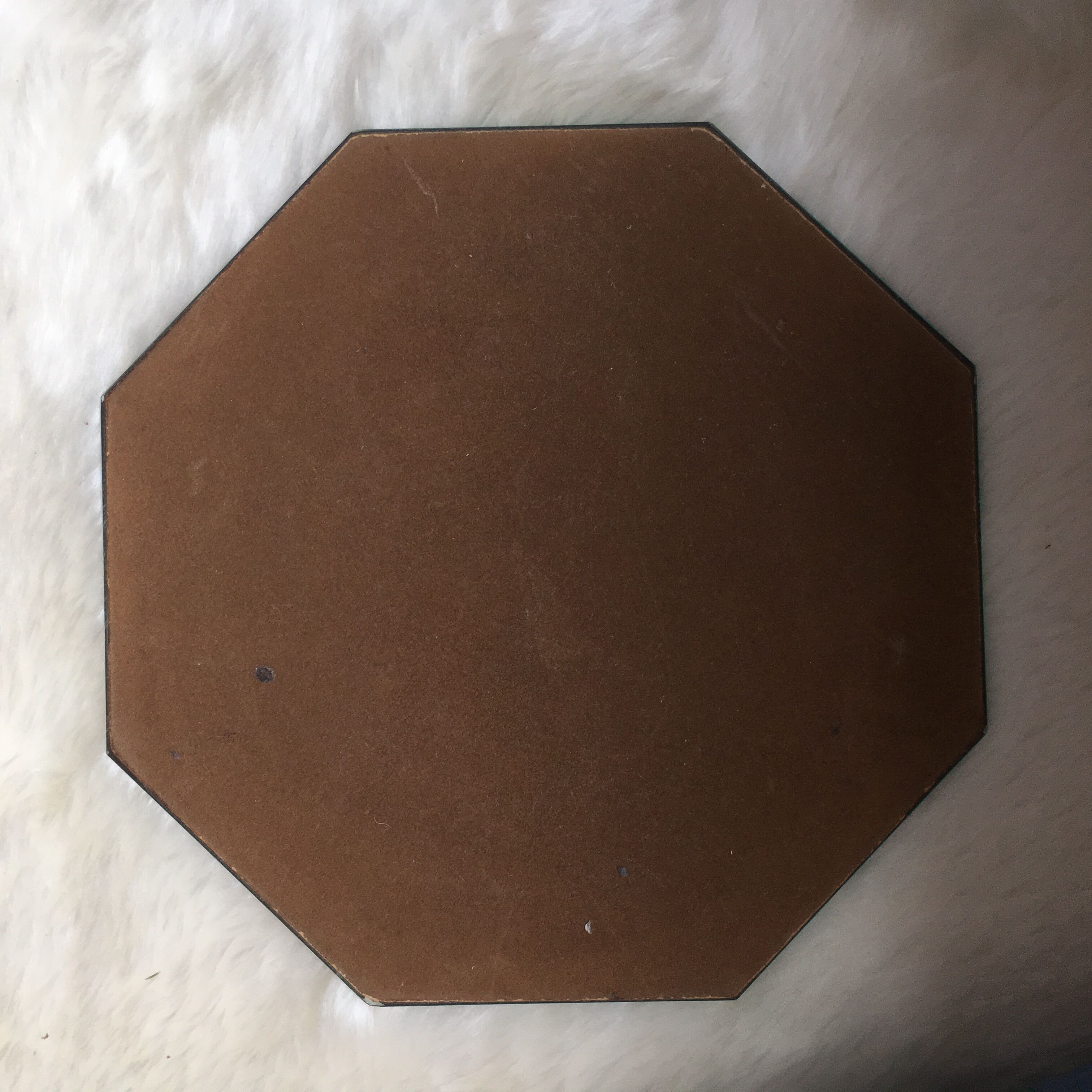 Small octagonal mirror beveled, 21 x 21 cm