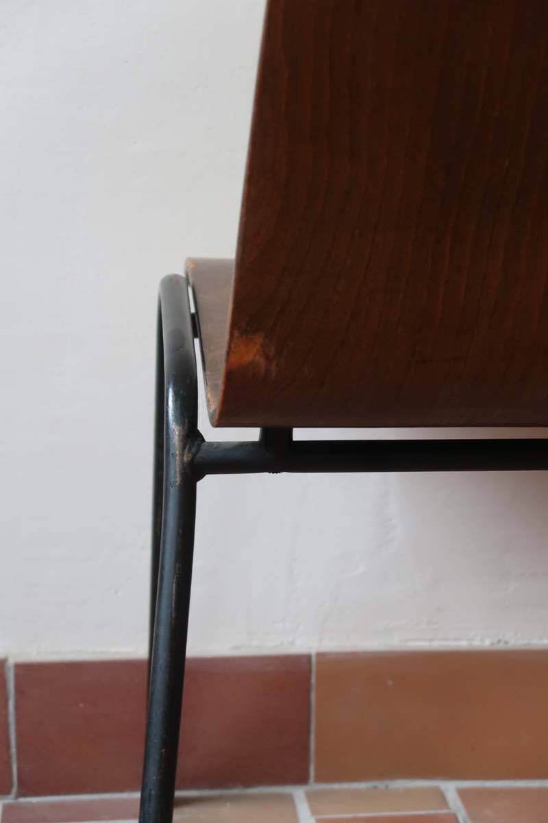 set of 10 vintage stackable chairs