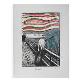 Edvard Munch: The Scream, signed lithograph
