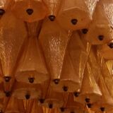 Glass chandelier from Murano's Carlo Scarpa for Venini