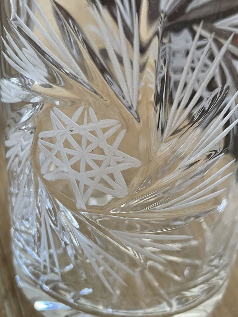 Glass and under old glass