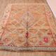 Peach Vintage Moroccan Rug 170 x 230 cm, Berber Wool Rug, Handmade Boho Rug