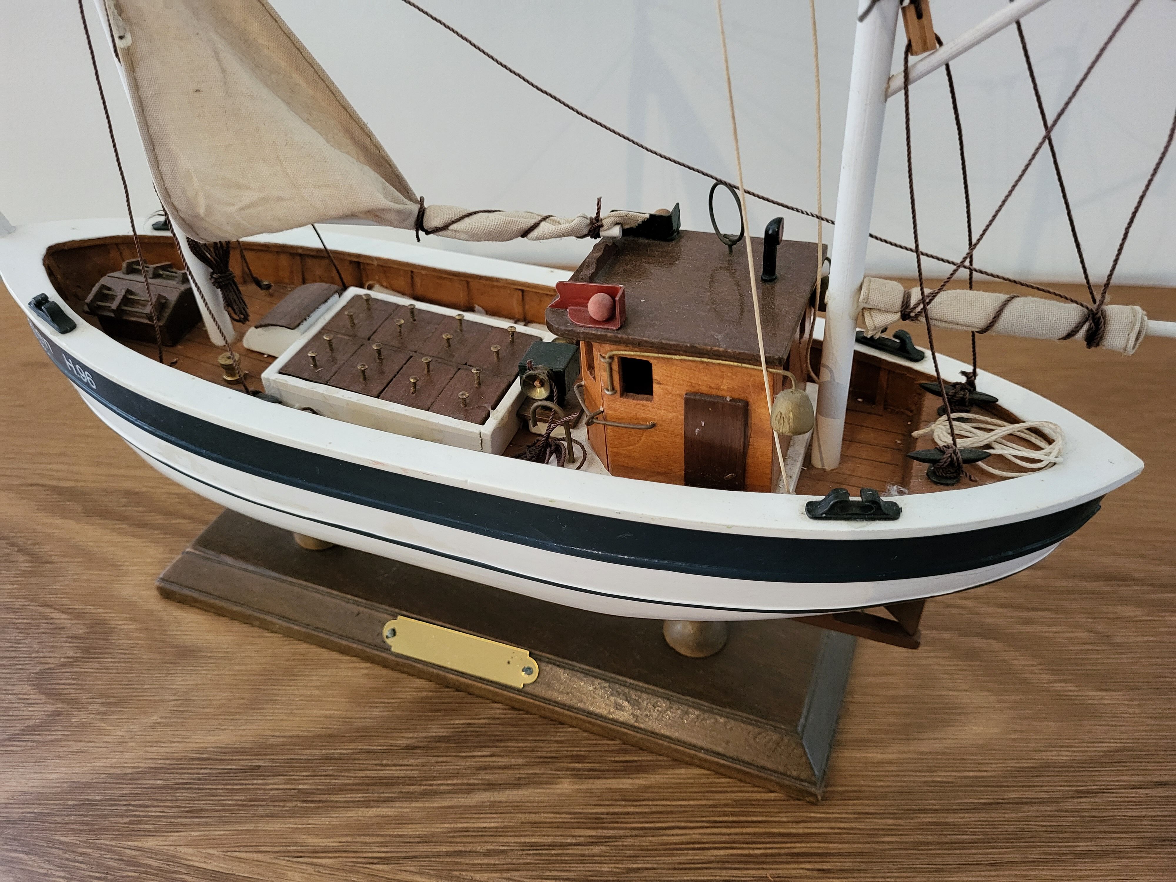 Model wooden boat