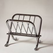 Chrome tubular steel magazine holder, Le Zack 1980