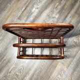 Bamboo and rattan magazine holder