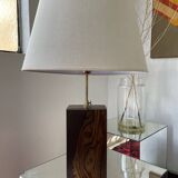 1950s wooden table lamp