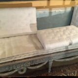 Swedish gustavian sofa original color gustavian blue