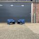 2x Artifort Groovy F598 (M-chair) blue, perfect state! Pierre Paulin