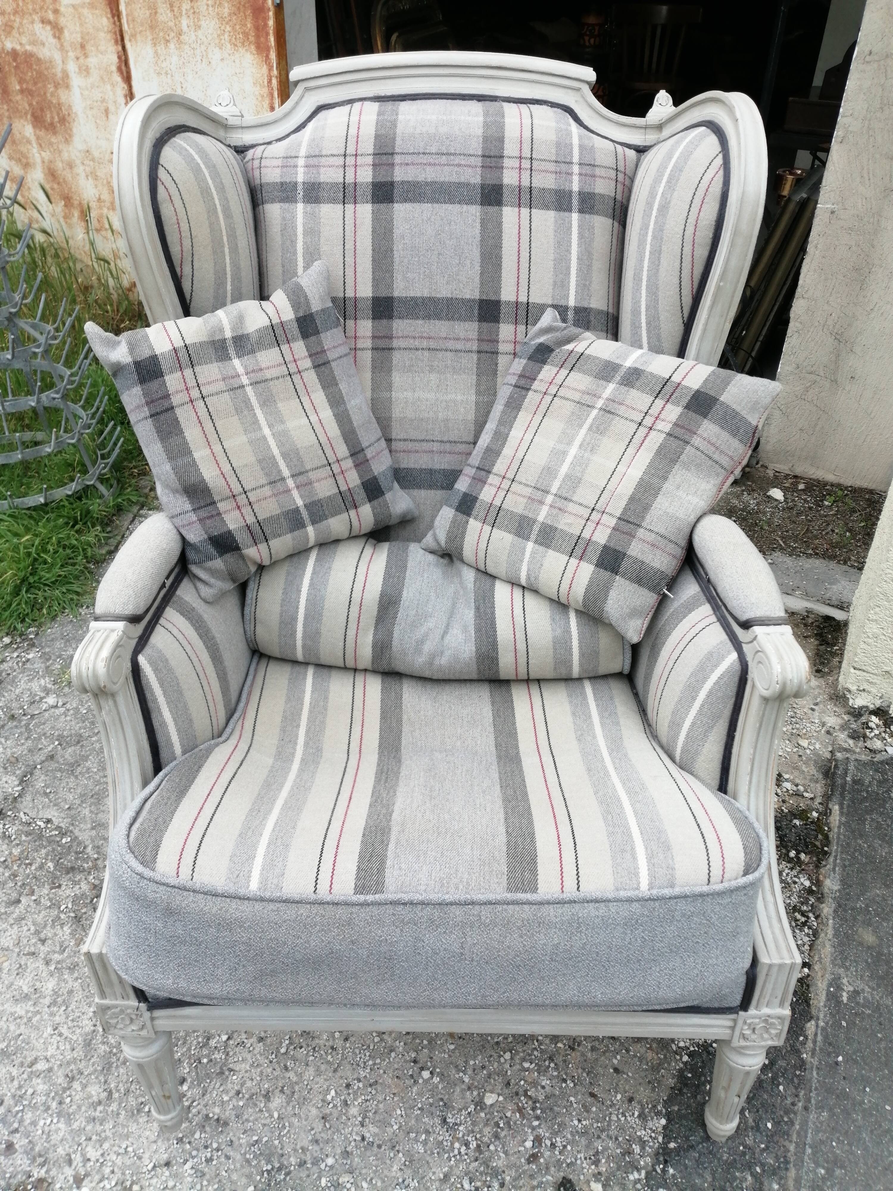 Louis XVI armchair with ears