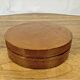 Boîte de rangement en bois laquée de forme ronde