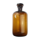 Former laboratory in amber glass bottle