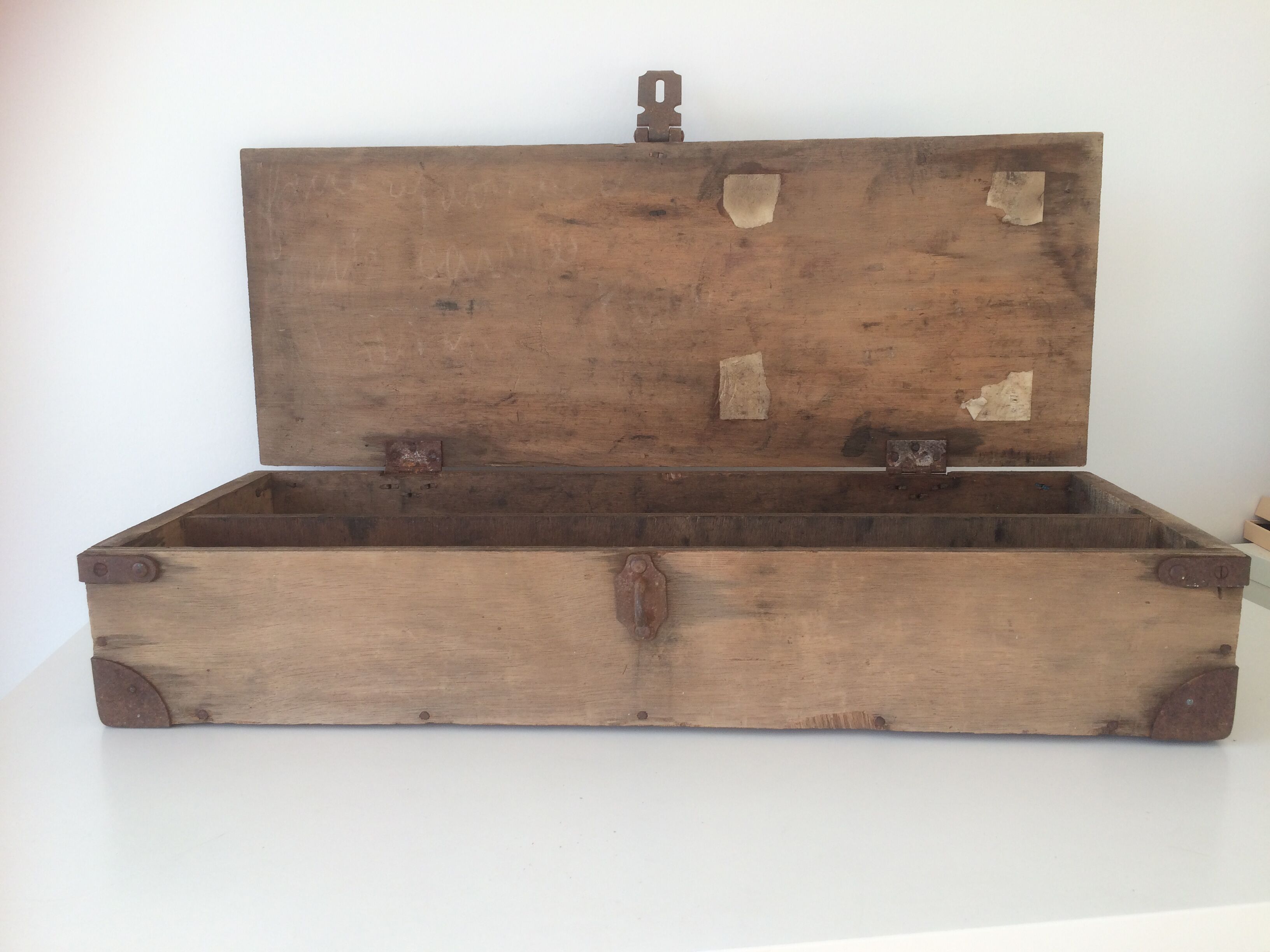 Old wooden box