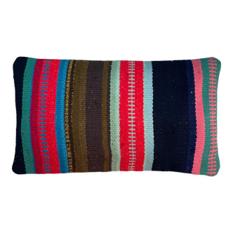 Vintage turkish kilim cushion cover 30x50cm