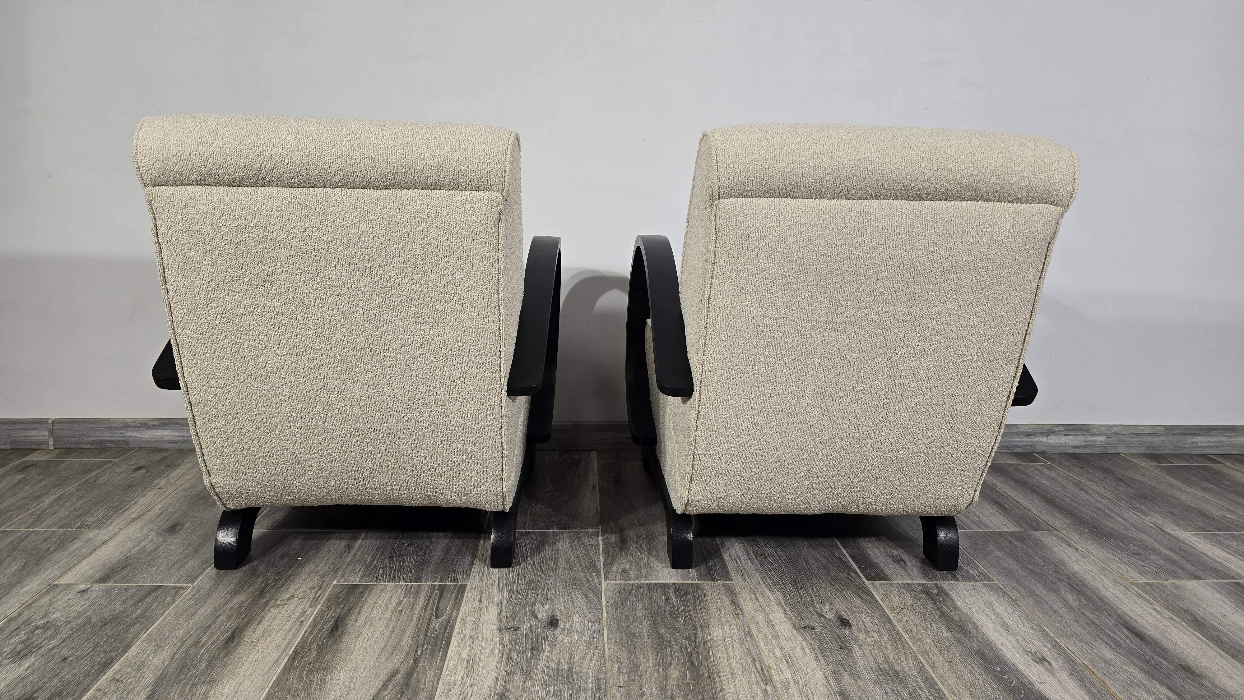 Set of Armchairs by Jindrich Halabala, 1940s