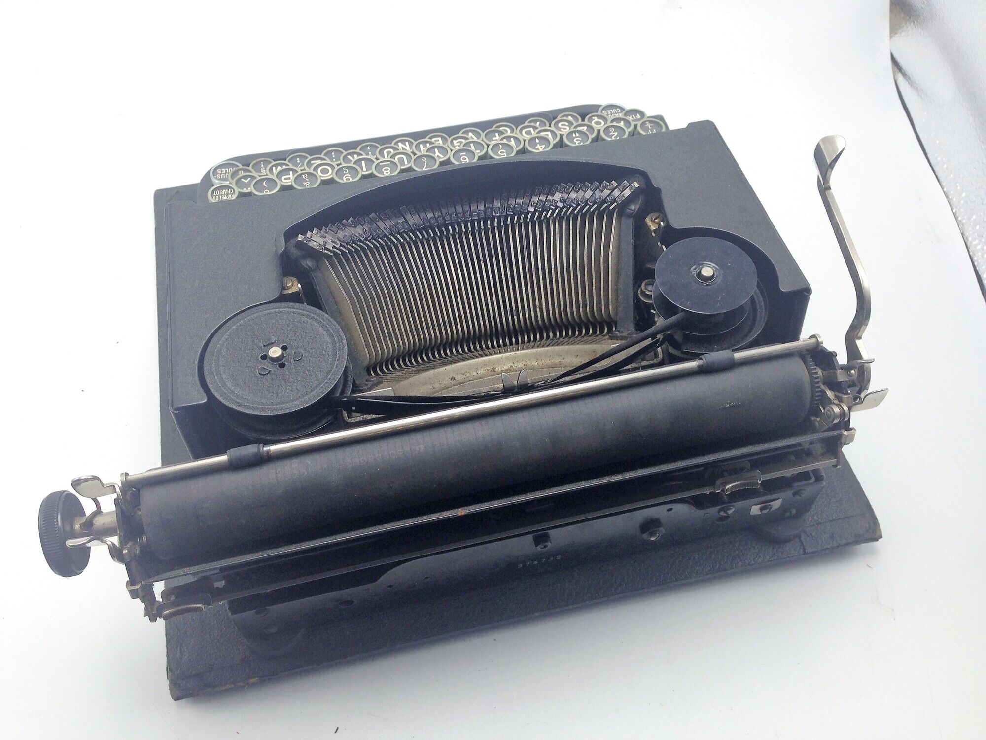 Machine à ecrire ancienne Remington Remtor Junior en boite années 30
