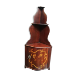 Shelf corner inlaid flowers XVIII