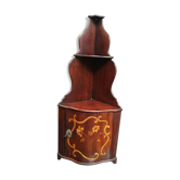 Shelf corner inlaid flowers XVIII