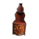 Etagère encoignure en marqueterie de fleurs XVIII