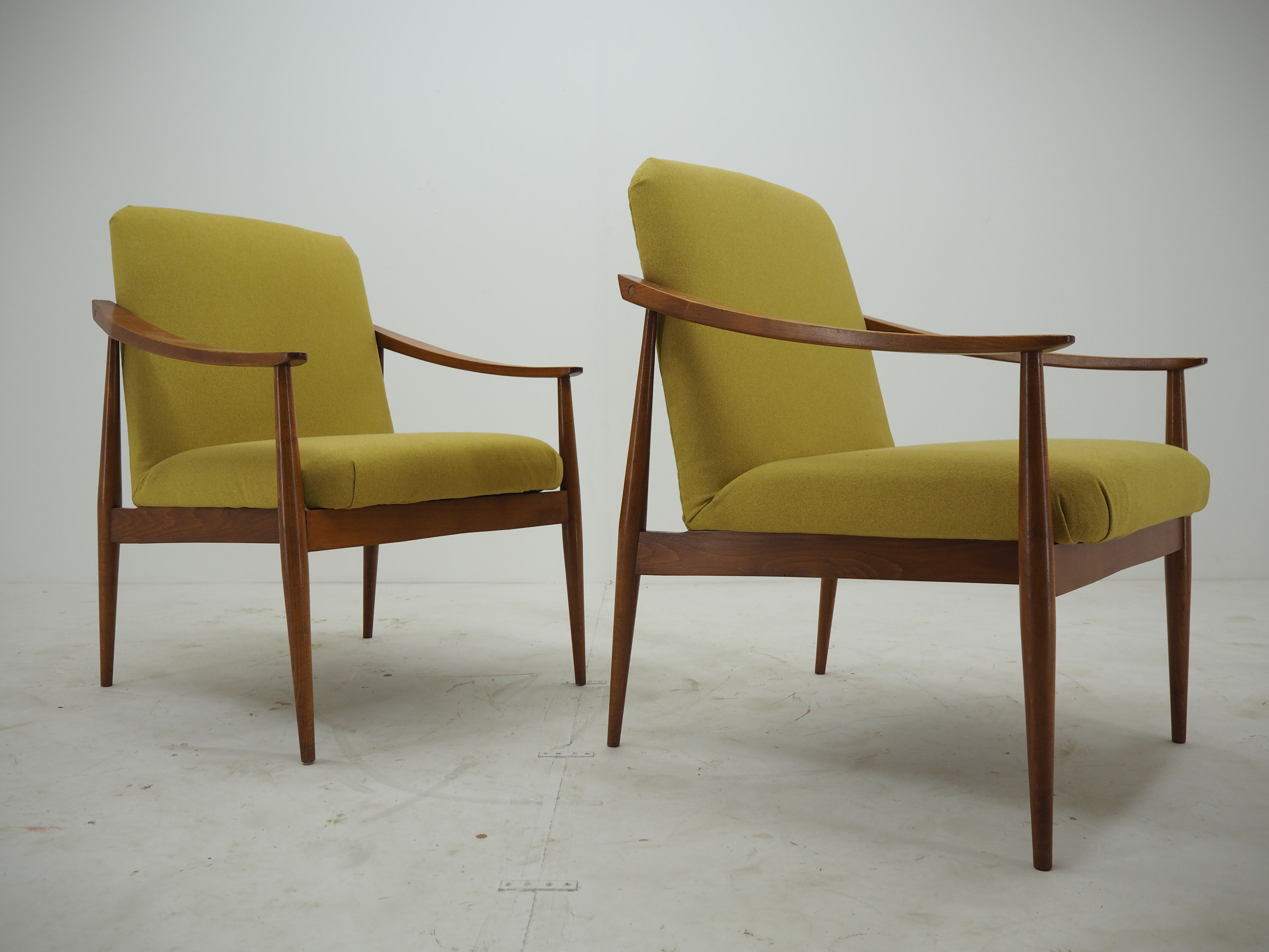 1960s Pair of Midcentury Armchairs, Czechoslovakia-