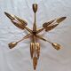 Gold metal ceiling light