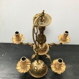 Ancien lustre bronze 5 bras