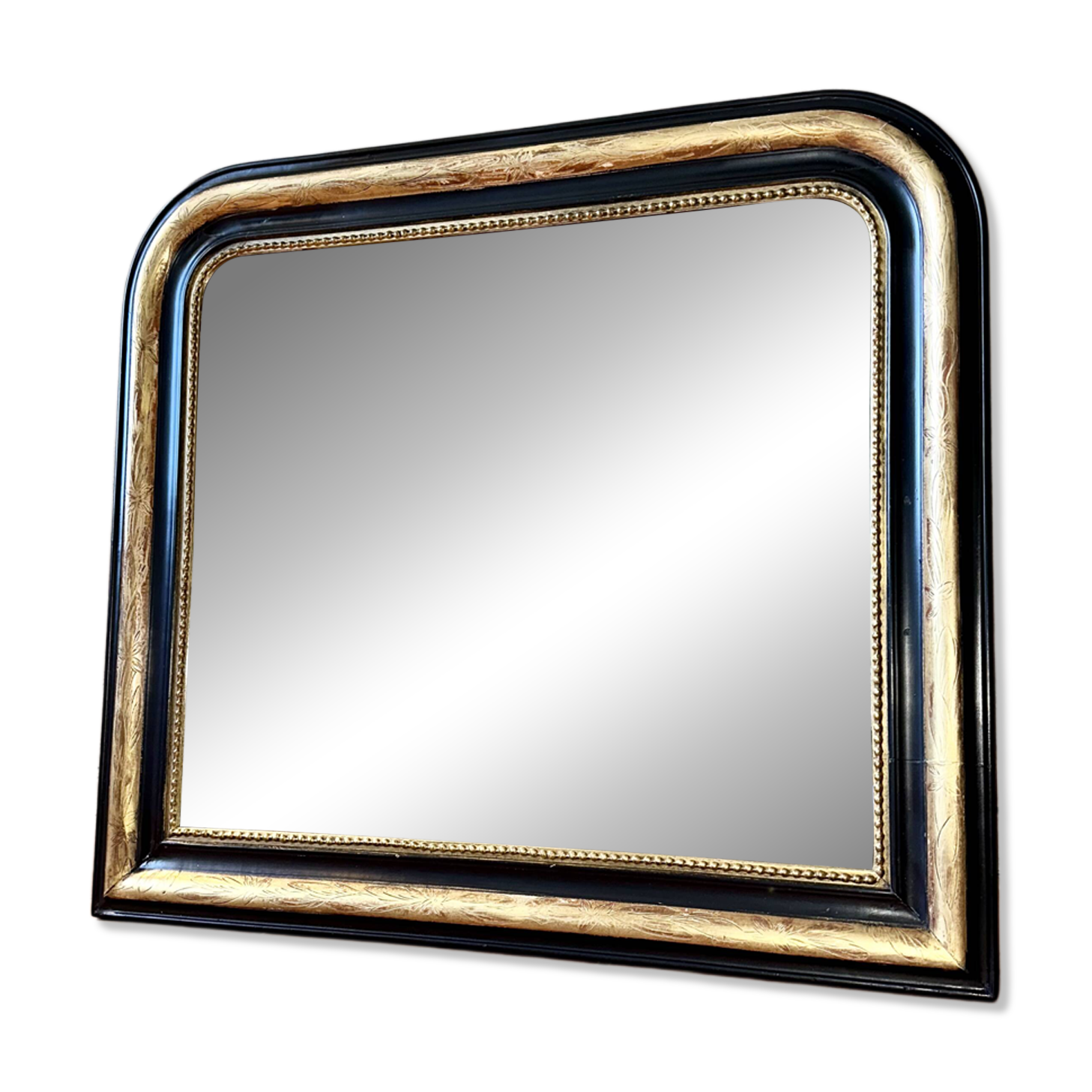 Miroir Louis-Philippe ancien doré XIXème