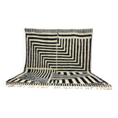 Large handmade pure natural wool Berber rug size 3/4 m