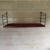Suede string shelf