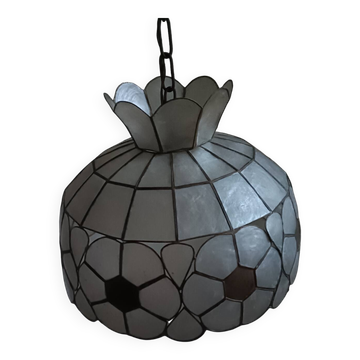 Mother-of-pearl and brass lampshade