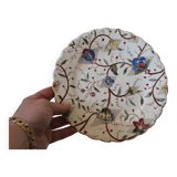 Set of 4 old polychrome plates