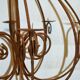 Wrought iron candle chandelier