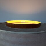 Scandinavian copper and teak floor lamp