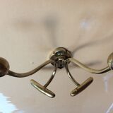 Vintage brass coat rack