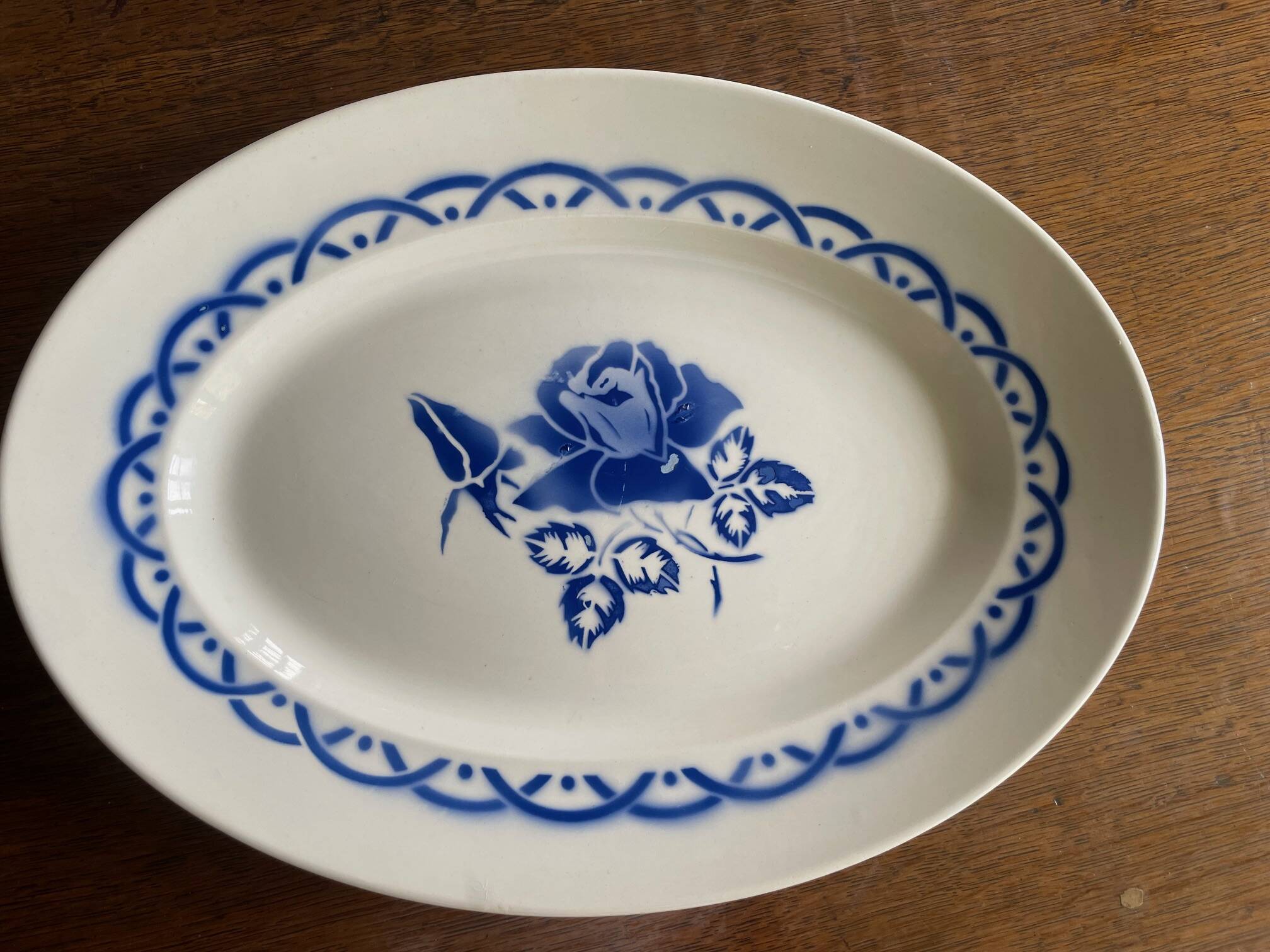 Plat en faïence Digoin Sarreguemines