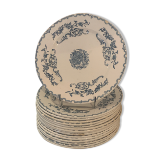 Flat plates faience