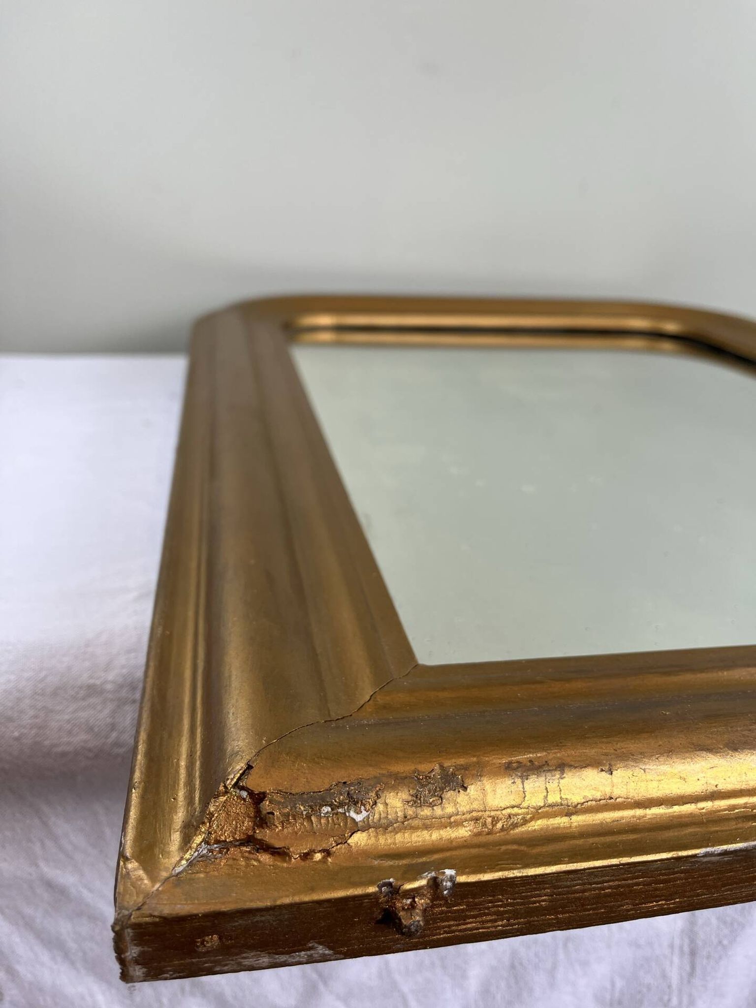Miroir doré ancien fin XIX ème
