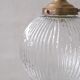 Suspension italienne en verre et laiton
