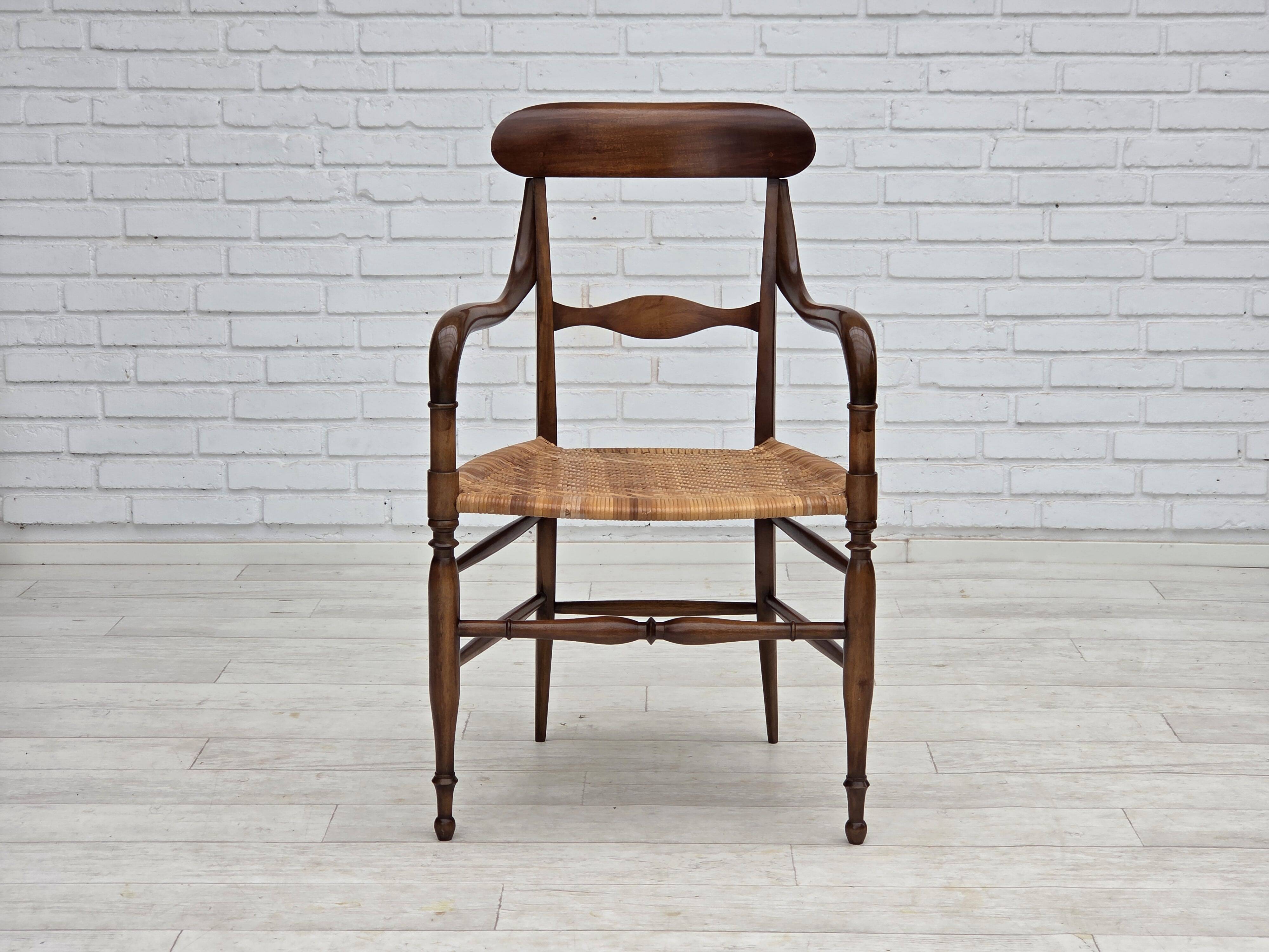 1970s, Italian design by Fratelli Levaggi, 2 armchairs, model "Campanino".