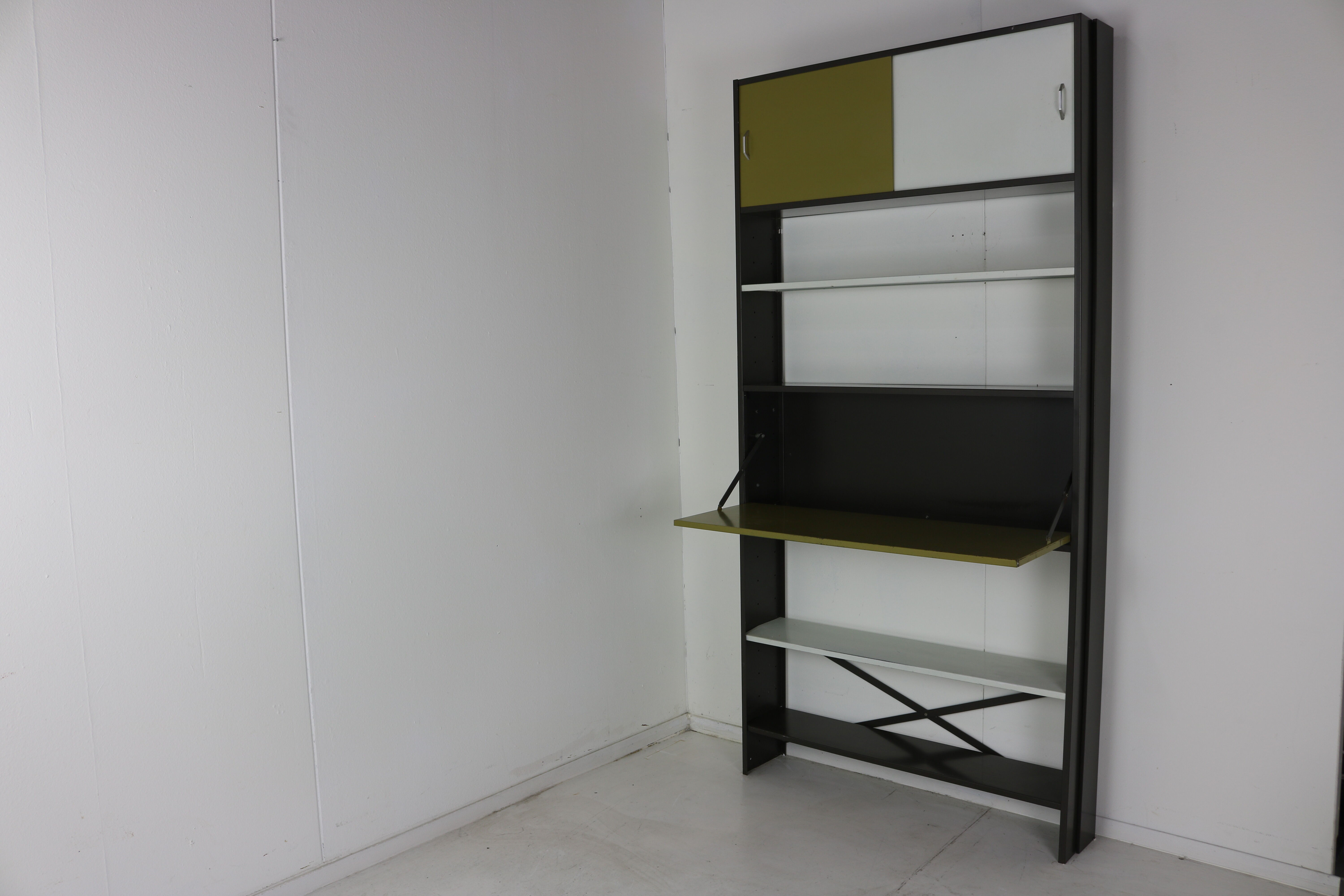 Shallow bookcase by tjerk reijenga for pilastro